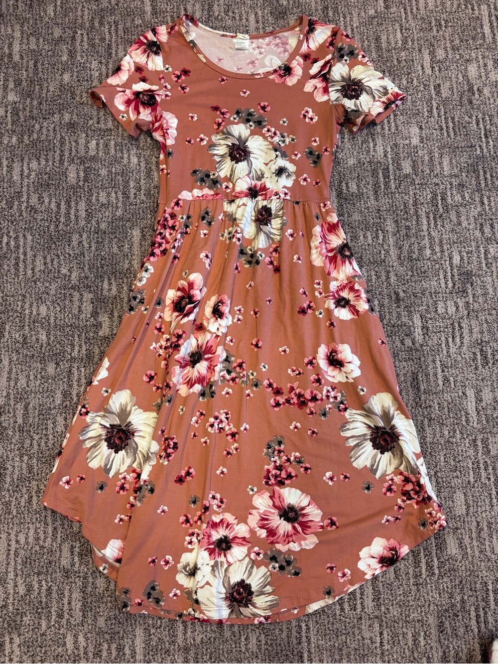 Dusty Pink Floral Dress